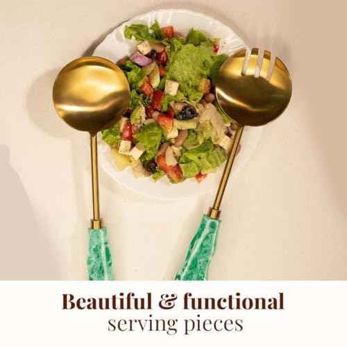 Resin Metal Salad Servers (2 Count)
