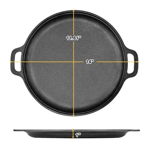 13.8 Inch Cast Iron Pizza Pan