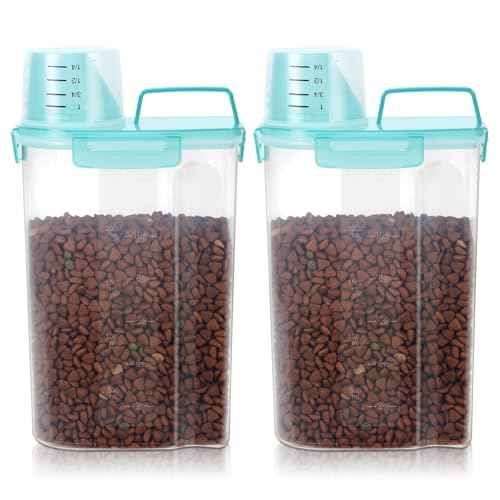 Airtight Small Cat Dog Pet Food Storage Containers BPA Free
