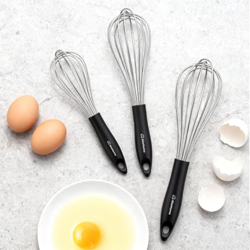 Whisk Set 8" 10" 12" Kitchen Whisk (3 Count)