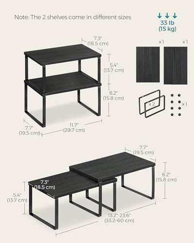 Cabinet Organizer Shelf (2 Count)