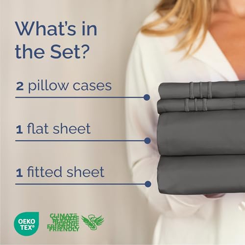 Cal King Size 4 Piece Sheet Set