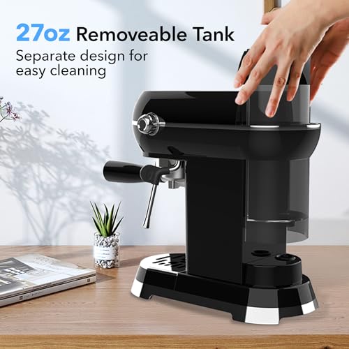 20Bar Compact Espresso Machine with Milk Frother