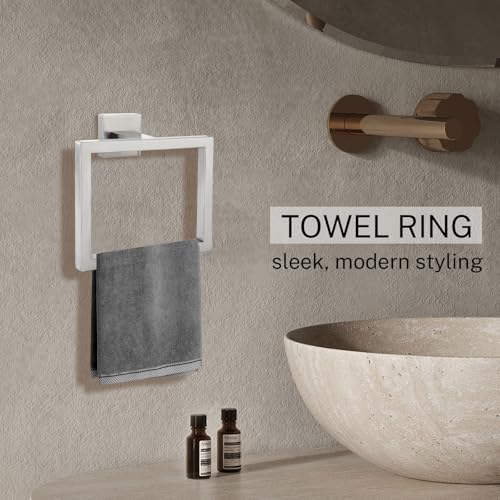 Brushed Nickel Towel Ring Towel Holder for Bathroom Bath Towel Hanger Stainless Steel Bathroom Hardware Accessories Wall