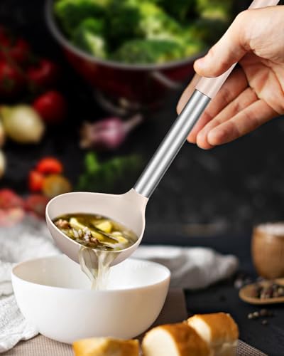 Silicone Soup Ladle Spoon Kitchen Utensils (2 Count)