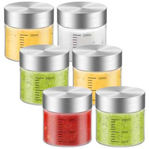 4 Oz Glass Jar with Lid (6 Count)