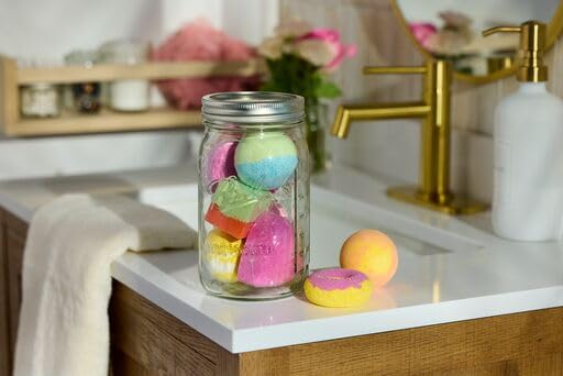 Wide Mouth Glass Mason Jars with Lids and Bands (24 Count)