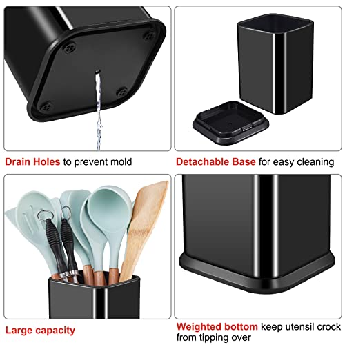 Stainless Steel Kitchen Utensil Holder for Countertop