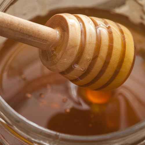 Wooden Honey Dipper Stick Collecting Dispensing Drizzling Jam Portable Wedding Party
