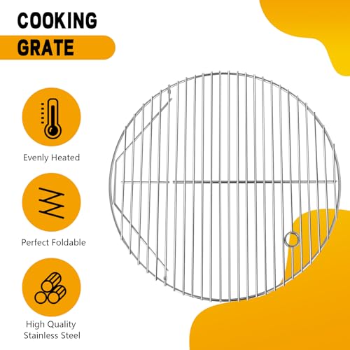19.5" Cast Iron Round Grill Grate Grid for Pit Boss K24