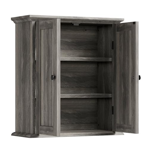 Bathroom Wall Cabinet with 2 Doors