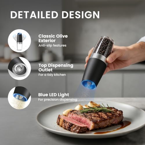 Battery Operated Salt And Pepper Grinder Set