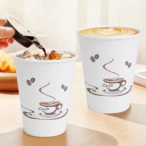200 Pack 10 oz Coffee Cups (200 Count)