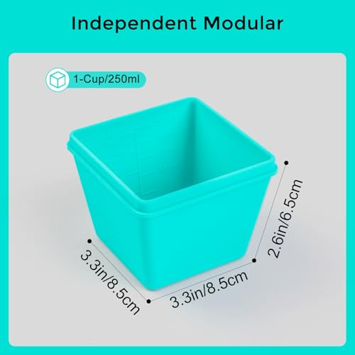 1 Cup Silicone Freezer Molds with Lids (4 Count)