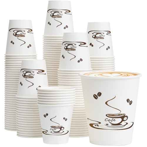 200 Pack 10 oz Coffee Cups (200 Count)