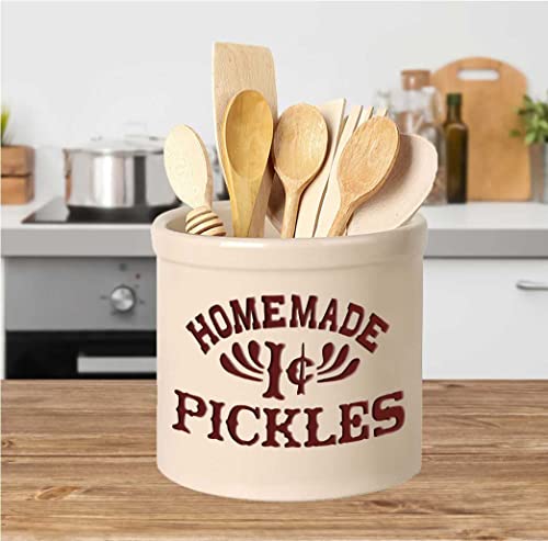 Pickles Jar as seen on the show Friends in Monica's kitchen 2 Gallon Crock Pot Utensil holder. 2 Gallon. 4 Colors Available