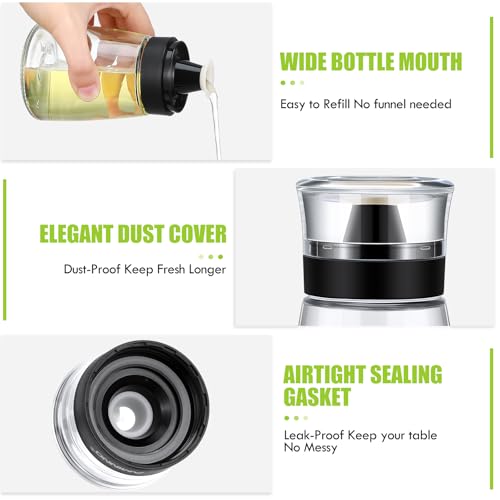 2 Pcs Oil and Vinegar Dispenser Set (2 Count)