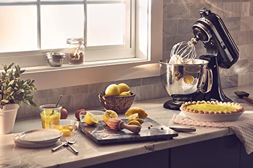 Artisan, 5-Qt Tilt Head Stand Mixer, KSM150PS, Onyx Black (16 Ounce)