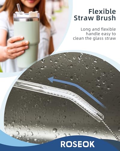 2 in 1 Bottle Brush with Straw Cleaner Brush (2 Count)