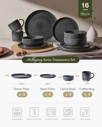 Milkyway 16 Piece Dinnerware Set with Mugs (4 Count)