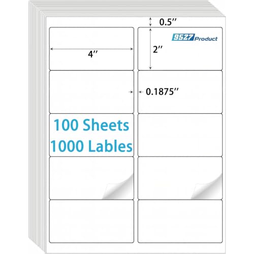 10 UP Sticker Labels (1000 Count)