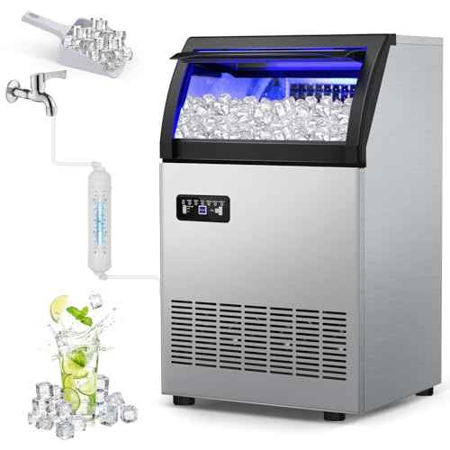 260 lbs High Output Commercial Ice Maker Undercounter Self