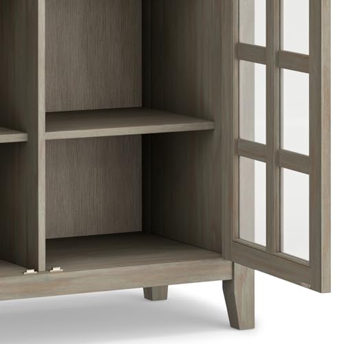 Artisan 38" Wide Solid Wood Cabinet in Distressed Grey