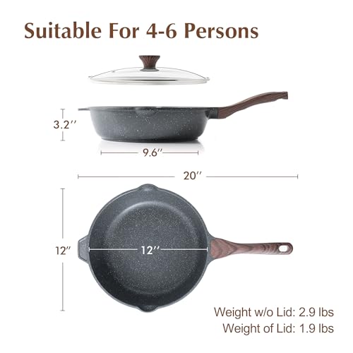 Nonstick Deep Frying Pan Skillet