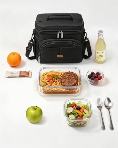 Lunch Box for Men Women Insulated Lunch Tote Cooler Bag Lunchbox