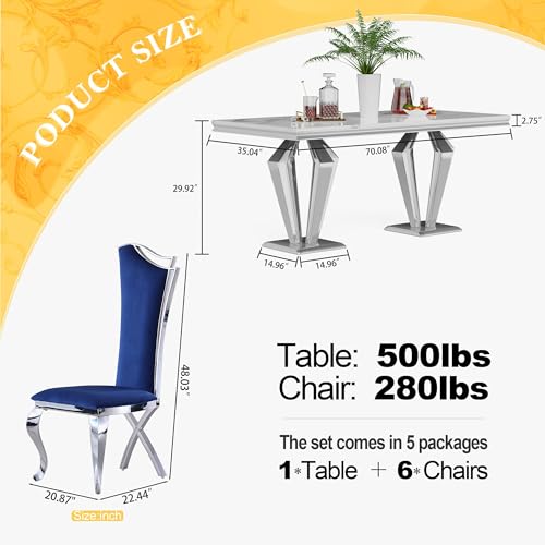 7 Piece Luxury Dining Room Set