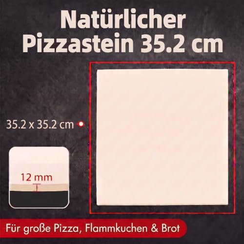 13.86" Square Pizza Stone