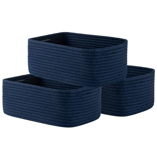 Small Woven Storage Basket for Organizing (3 Count)