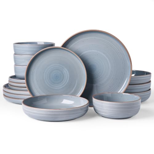 Meteor 16 Piece Dinnerware Set with Pasta Bowls