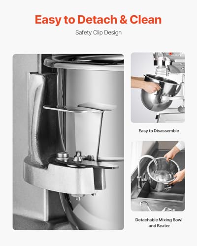15Qt Commercial Food Mixer Timing Function 600W Commercial Mixer
