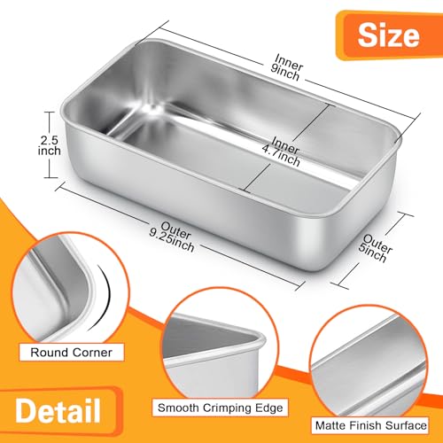 Stainless Steel Loaf Pan Set of 12 (12 Count)