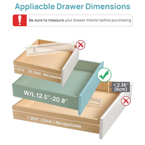 4 Pack Shallow Drawer Dividers (4 Count)