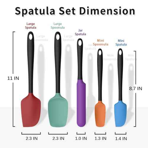Silicone Spatula Set of 5 (5 Count)