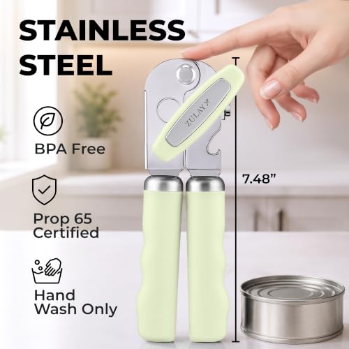 Stainless Steel Swing Open Manual Can Opener Comfortable Grip