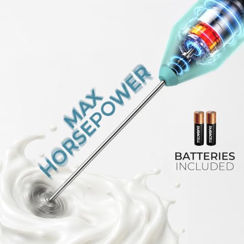 Powerful Milk Frother AA Batteries Included
