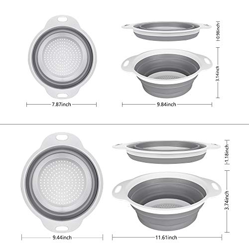Collapsible Colander and Strainer Set of 3 (3 Count)