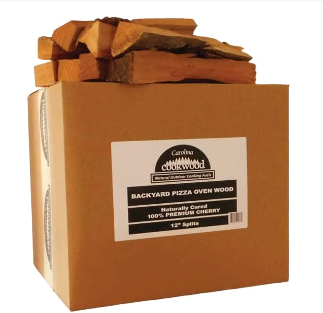 Pizza Oven Wood 12 Inch Naturally Cured White Oak Splits Cooking Wood for Free Standing Ovens 1650 Cubic Inches (Cherry) - Culinary Roots