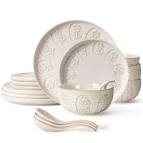 Plates And Bowls Sets (16 Count)