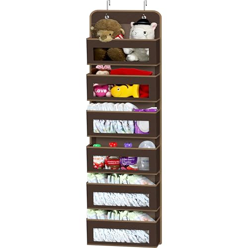 6 Clear Window Pocket Over Door Hanging Organizer