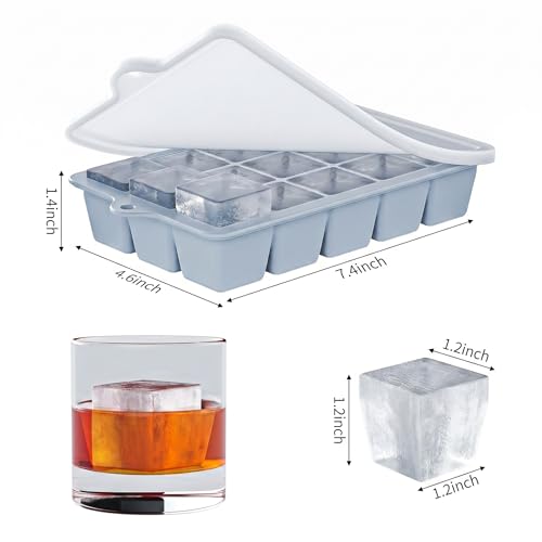 Silicone Ice Cube Tray 2 Pack (2 Count)