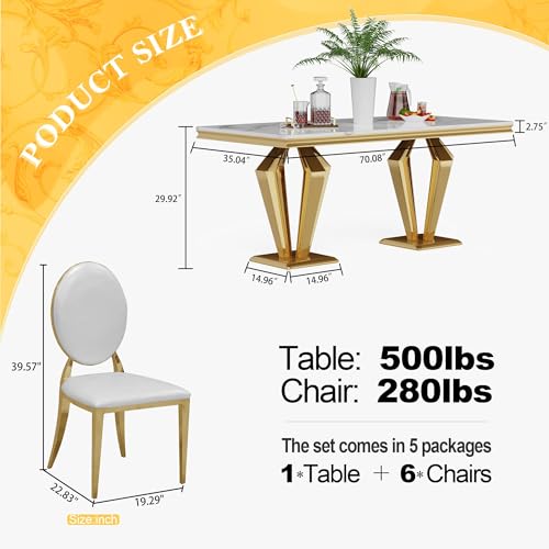 7 Piece Luxury Dining Room Set