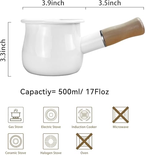 Enamel Milk Pot