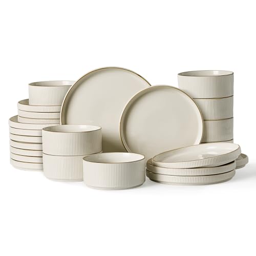 Star Stoneware Dinnerware Sets for 8 (24 Count)