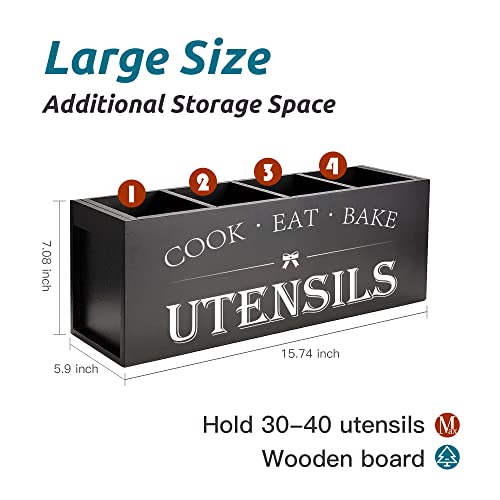 Extra Large Utensil Holder Countertop for Kitchen Counter