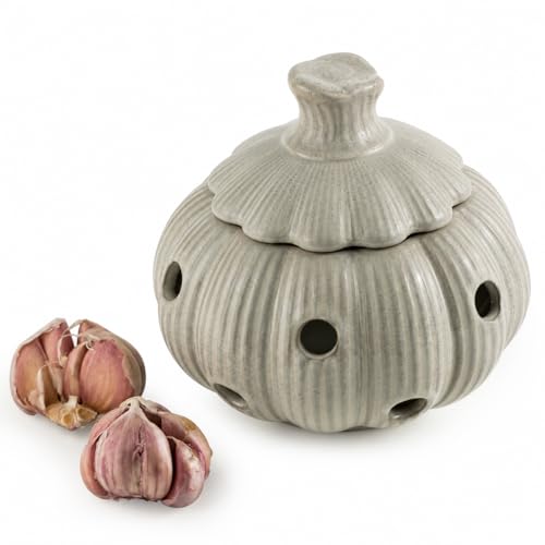 Garlic Keeper Jar with Lid