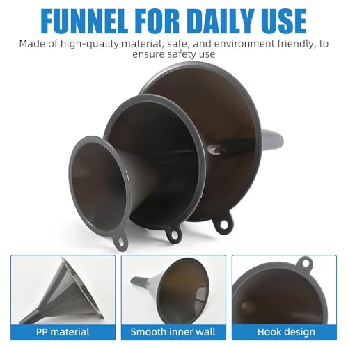 Plastic Kitchen Funnel Set of 3 (3 Count)
